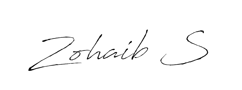 You should practise on your own different ways (Antro_Vectra) to write your name (Zohaib S) in signature. don't let someone else do it for you. Zohaib S signature style 6 images and pictures png