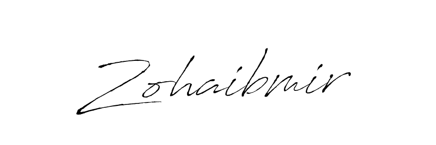 How to make Zohaibmir name signature. Use Antro_Vectra style for creating short signs online. This is the latest handwritten sign. Zohaibmir signature style 6 images and pictures png