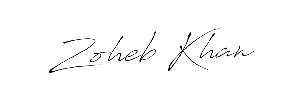 Make a beautiful signature design for name Zoheb Khan. Use this online signature maker to create a handwritten signature for free. Zoheb Khan signature style 6 images and pictures png