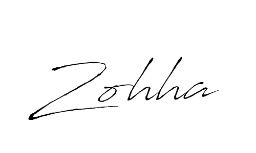 Create a beautiful signature design for name Zohha. With this signature (Antro_Vectra) fonts, you can make a handwritten signature for free. Zohha signature style 6 images and pictures png