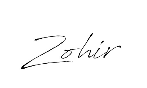 Antro_Vectra is a professional signature style that is perfect for those who want to add a touch of class to their signature. It is also a great choice for those who want to make their signature more unique. Get Zohir name to fancy signature for free. Zohir signature style 6 images and pictures png