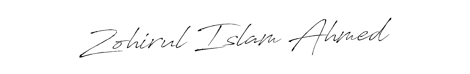 if you are searching for the best signature style for your name Zohirul Islam Ahmed. so please give up your signature search. here we have designed multiple signature styles  using Antro_Vectra. Zohirul Islam Ahmed signature style 6 images and pictures png