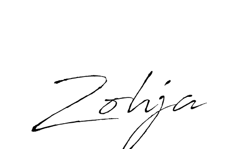 Zohja stylish signature style. Best Handwritten Sign (Antro_Vectra) for my name. Handwritten Signature Collection Ideas for my name Zohja. Zohja signature style 6 images and pictures png