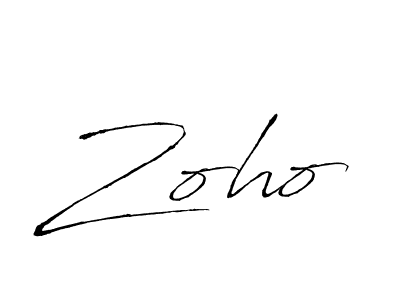 You should practise on your own different ways (Antro_Vectra) to write your name (Zoho) in signature. don't let someone else do it for you. Zoho signature style 6 images and pictures png