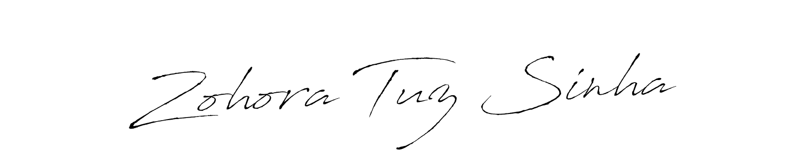 Make a short Zohora Tuz Sinha signature style. Manage your documents anywhere anytime using Antro_Vectra. Create and add eSignatures, submit forms, share and send files easily. Zohora Tuz Sinha signature style 6 images and pictures png