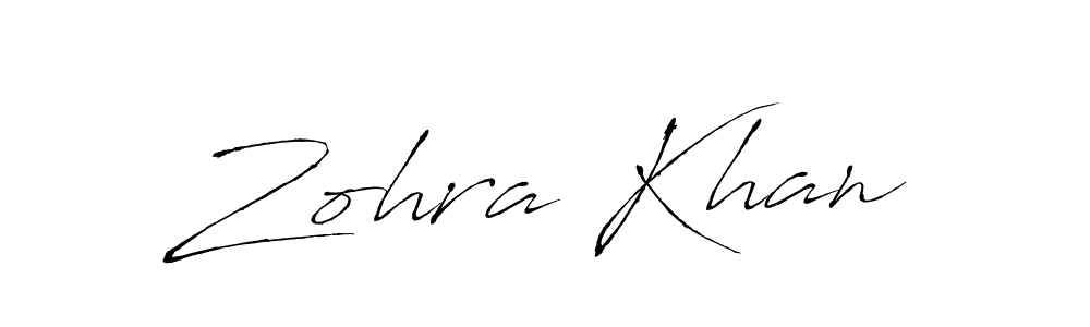 You should practise on your own different ways (Antro_Vectra) to write your name (Zohra Khan) in signature. don't let someone else do it for you. Zohra Khan signature style 6 images and pictures png