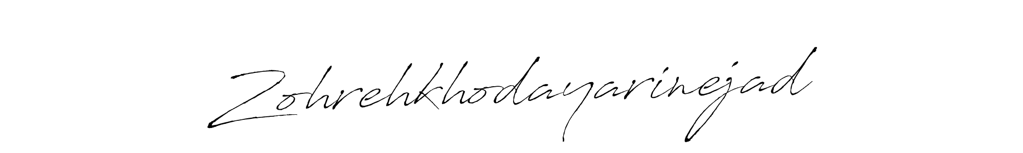 It looks lik you need a new signature style for name Zohrehkhodayarinejad. Design unique handwritten (Antro_Vectra) signature with our free signature maker in just a few clicks. Zohrehkhodayarinejad signature style 6 images and pictures png