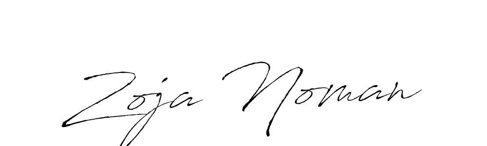 Create a beautiful signature design for name Zoja Noman. With this signature (Antro_Vectra) fonts, you can make a handwritten signature for free. Zoja Noman signature style 6 images and pictures png