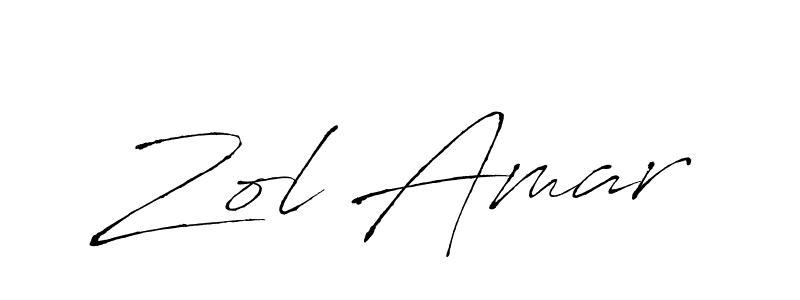 Make a beautiful signature design for name Zol Amar. With this signature (Antro_Vectra) style, you can create a handwritten signature for free. Zol Amar signature style 6 images and pictures png