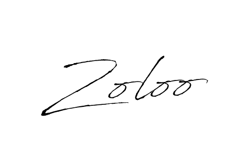 Antro_Vectra is a professional signature style that is perfect for those who want to add a touch of class to their signature. It is also a great choice for those who want to make their signature more unique. Get Zoloo name to fancy signature for free. Zoloo signature style 6 images and pictures png