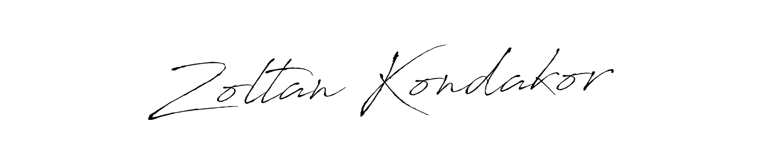 Make a beautiful signature design for name Zoltan Kondakor. With this signature (Antro_Vectra) style, you can create a handwritten signature for free. Zoltan Kondakor signature style 6 images and pictures png
