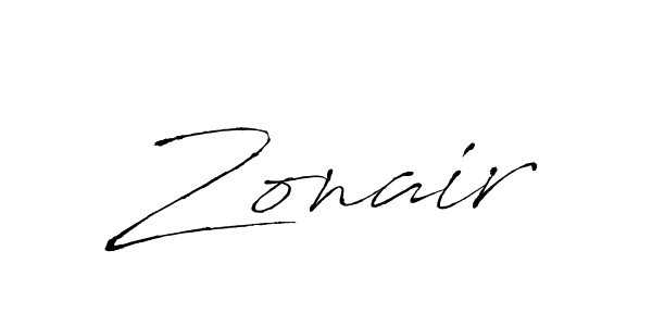 Zonair stylish signature style. Best Handwritten Sign (Antro_Vectra) for my name. Handwritten Signature Collection Ideas for my name Zonair. Zonair signature style 6 images and pictures png