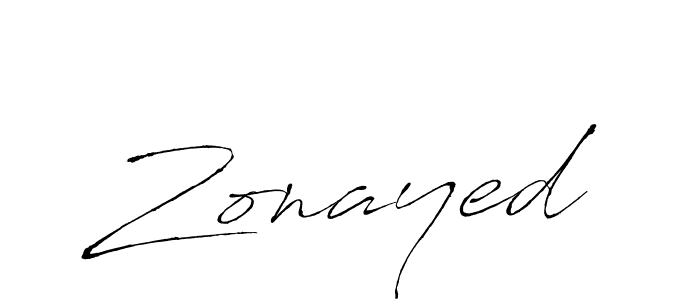 Zonayed stylish signature style. Best Handwritten Sign (Antro_Vectra) for my name. Handwritten Signature Collection Ideas for my name Zonayed. Zonayed signature style 6 images and pictures png