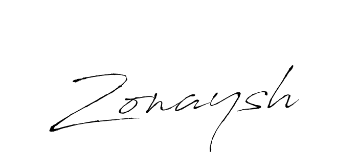 Make a beautiful signature design for name Zonaysh. With this signature (Antro_Vectra) style, you can create a handwritten signature for free. Zonaysh signature style 6 images and pictures png