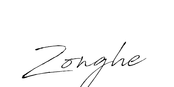 Design your own signature with our free online signature maker. With this signature software, you can create a handwritten (Antro_Vectra) signature for name Zonghe. Zonghe signature style 6 images and pictures png