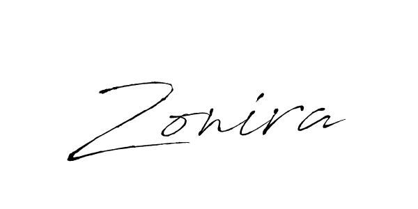 Zonira stylish signature style. Best Handwritten Sign (Antro_Vectra) for my name. Handwritten Signature Collection Ideas for my name Zonira. Zonira signature style 6 images and pictures png