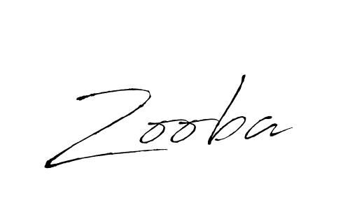 Zooba stylish signature style. Best Handwritten Sign (Antro_Vectra) for my name. Handwritten Signature Collection Ideas for my name Zooba. Zooba signature style 6 images and pictures png