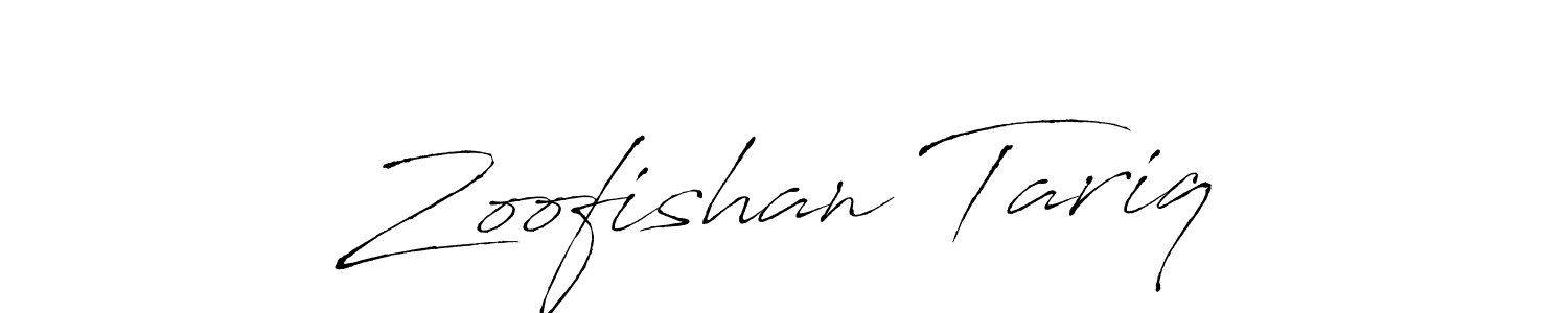 Design your own signature with our free online signature maker. With this signature software, you can create a handwritten (Antro_Vectra) signature for name Zoofishan Tariq. Zoofishan Tariq signature style 6 images and pictures png