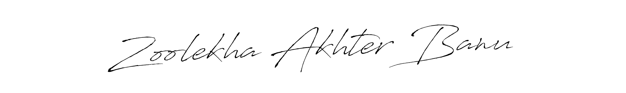 This is the best signature style for the Zoolekha Akhter Banu name. Also you like these signature font (Antro_Vectra). Mix name signature. Zoolekha Akhter Banu signature style 6 images and pictures png