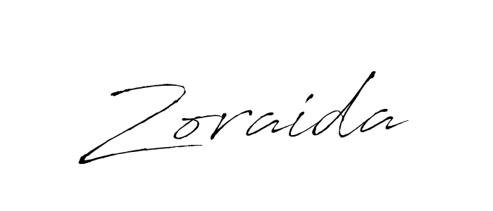 Create a beautiful signature design for name Zoraida. With this signature (Antro_Vectra) fonts, you can make a handwritten signature for free. Zoraida signature style 6 images and pictures png