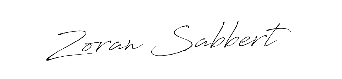 Make a beautiful signature design for name Zoran Sabbert. With this signature (Antro_Vectra) style, you can create a handwritten signature for free. Zoran Sabbert signature style 6 images and pictures png