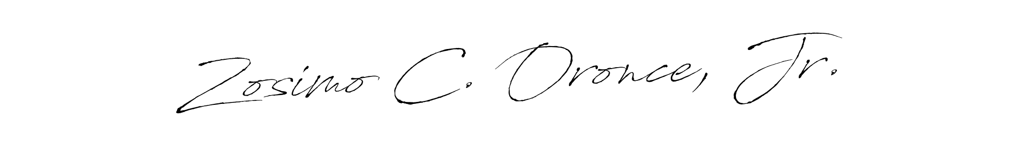 Also we have Zosimo C. Oronce, Jr. name is the best signature style. Create professional handwritten signature collection using Antro_Vectra autograph style. Zosimo C. Oronce, Jr. signature style 6 images and pictures png