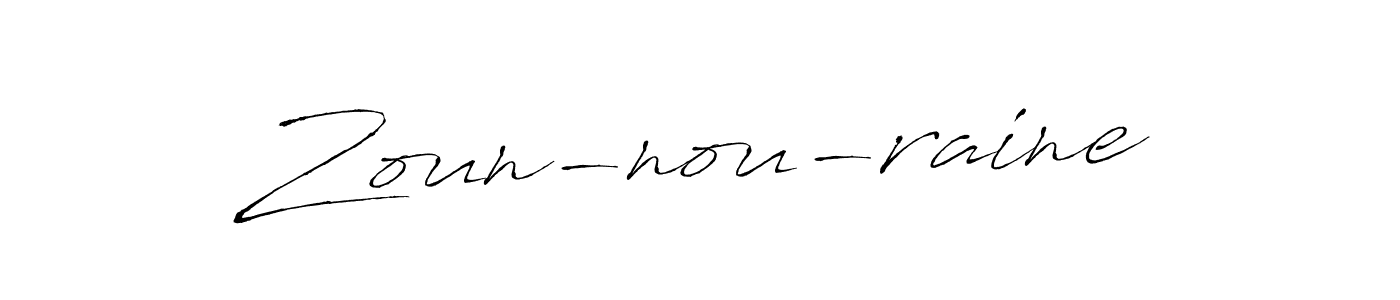 Use a signature maker to create a handwritten signature online. With this signature software, you can design (Antro_Vectra) your own signature for name Zoun-nou-raine. Zoun-nou-raine signature style 6 images and pictures png