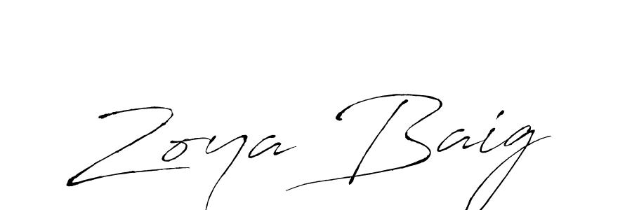 How to make Zoya Baig signature? Antro_Vectra is a professional autograph style. Create handwritten signature for Zoya Baig name. Zoya Baig signature style 6 images and pictures png