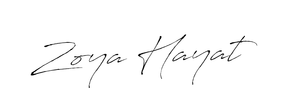 You should practise on your own different ways (Antro_Vectra) to write your name (Zoya Hayat) in signature. don't let someone else do it for you. Zoya Hayat signature style 6 images and pictures png