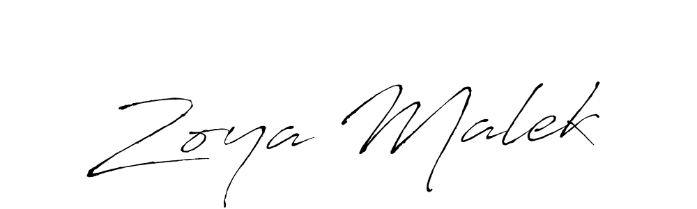 Also we have Zoya Malek name is the best signature style. Create professional handwritten signature collection using Antro_Vectra autograph style. Zoya Malek signature style 6 images and pictures png