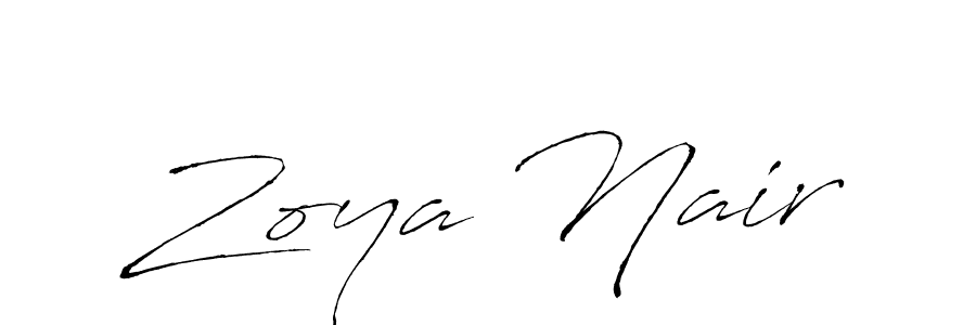 This is the best signature style for the Zoya Nair name. Also you like these signature font (Antro_Vectra). Mix name signature. Zoya Nair signature style 6 images and pictures png