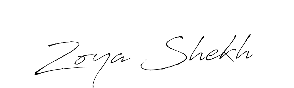 Use a signature maker to create a handwritten signature online. With this signature software, you can design (Antro_Vectra) your own signature for name Zoya Shekh. Zoya Shekh signature style 6 images and pictures png