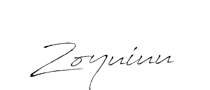 How to make Zoyuiuu signature? Antro_Vectra is a professional autograph style. Create handwritten signature for Zoyuiuu name. Zoyuiuu signature style 6 images and pictures png