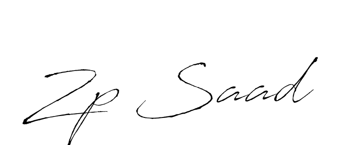 Similarly Antro_Vectra is the best handwritten signature design. Signature creator online .You can use it as an online autograph creator for name Zp Saad. Zp Saad signature style 6 images and pictures png