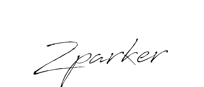How to make Zparker signature? Antro_Vectra is a professional autograph style. Create handwritten signature for Zparker name. Zparker signature style 6 images and pictures png