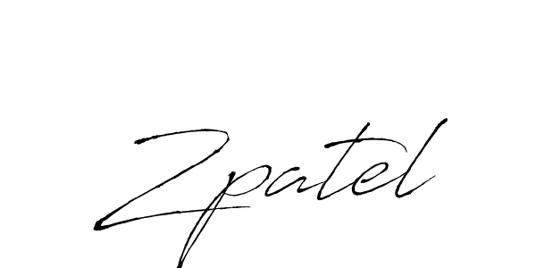 Also You can easily find your signature by using the search form. We will create Zpatel name handwritten signature images for you free of cost using Antro_Vectra sign style. Zpatel signature style 6 images and pictures png