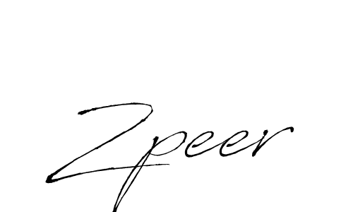 How to make Zpeer signature? Antro_Vectra is a professional autograph style. Create handwritten signature for Zpeer name. Zpeer signature style 6 images and pictures png