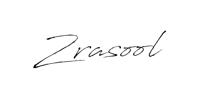 Antro_Vectra is a professional signature style that is perfect for those who want to add a touch of class to their signature. It is also a great choice for those who want to make their signature more unique. Get Zrasool name to fancy signature for free. Zrasool signature style 6 images and pictures png