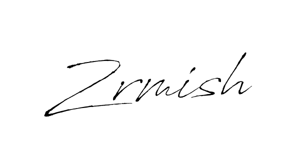 Create a beautiful signature design for name Zrmish. With this signature (Antro_Vectra) fonts, you can make a handwritten signature for free. Zrmish signature style 6 images and pictures png