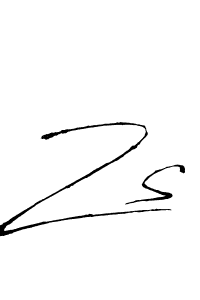 Similarly Antro_Vectra is the best handwritten signature design. Signature creator online .You can use it as an online autograph creator for name Zs. Zs signature style 6 images and pictures png