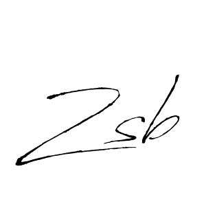 Use a signature maker to create a handwritten signature online. With this signature software, you can design (Antro_Vectra) your own signature for name Zsb. Zsb signature style 6 images and pictures png