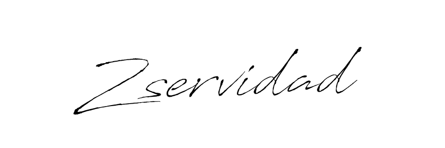 How to make Zservidad name signature. Use Antro_Vectra style for creating short signs online. This is the latest handwritten sign. Zservidad signature style 6 images and pictures png