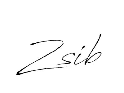 Create a beautiful signature design for name Zsib. With this signature (Antro_Vectra) fonts, you can make a handwritten signature for free. Zsib signature style 6 images and pictures png