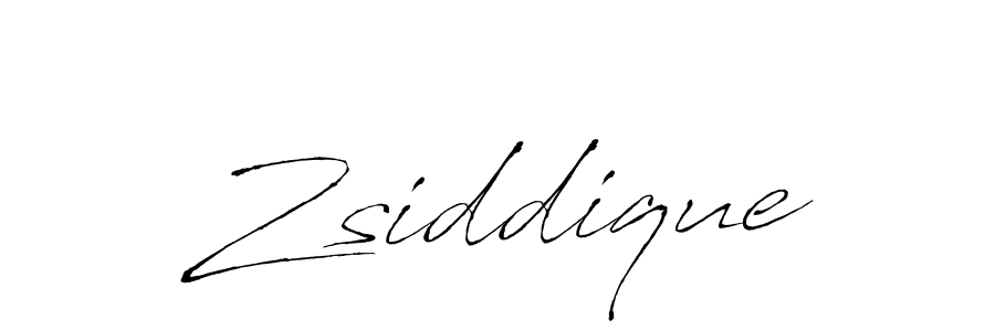 How to make Zsiddique name signature. Use Antro_Vectra style for creating short signs online. This is the latest handwritten sign. Zsiddique signature style 6 images and pictures png