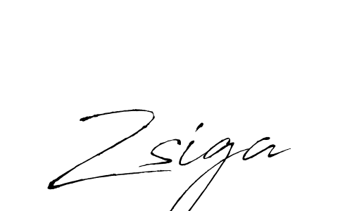 Create a beautiful signature design for name Zsiga. With this signature (Antro_Vectra) fonts, you can make a handwritten signature for free. Zsiga signature style 6 images and pictures png