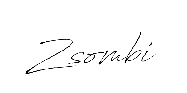 Create a beautiful signature design for name Zsombi. With this signature (Antro_Vectra) fonts, you can make a handwritten signature for free. Zsombi signature style 6 images and pictures png
