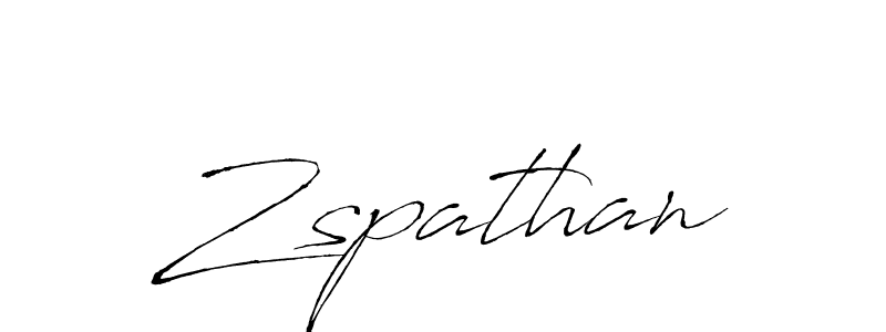 Make a beautiful signature design for name Zspathan. With this signature (Antro_Vectra) style, you can create a handwritten signature for free. Zspathan signature style 6 images and pictures png