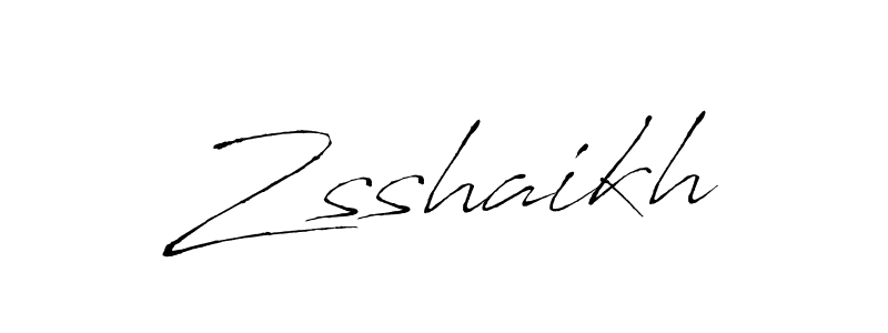 How to make Zsshaikh signature? Antro_Vectra is a professional autograph style. Create handwritten signature for Zsshaikh name. Zsshaikh signature style 6 images and pictures png