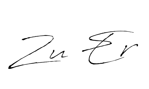 Zu Er stylish signature style. Best Handwritten Sign (Antro_Vectra) for my name. Handwritten Signature Collection Ideas for my name Zu Er. Zu Er signature style 6 images and pictures png