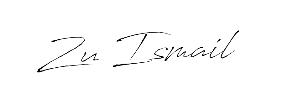 Use a signature maker to create a handwritten signature online. With this signature software, you can design (Antro_Vectra) your own signature for name Zu Ismail. Zu Ismail signature style 6 images and pictures png